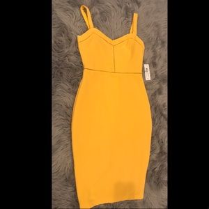 Bisou Bisou -mustard gold dress